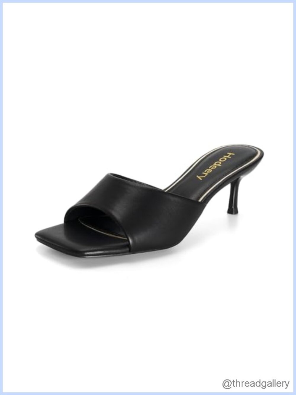 Kitten Heels Women Short Heel Sandals Faux Leather Slip On Dressy